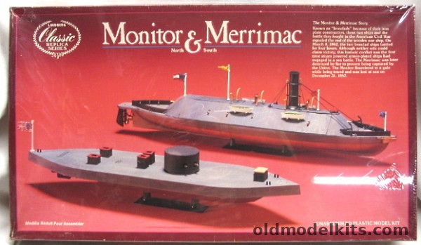 Lindberg Monitor and Merrimac, 718 plastic model kit